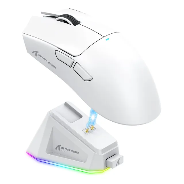 Attack Shark X11 Mouse Paw3311 Ratón Juegos Base Carga Rgb