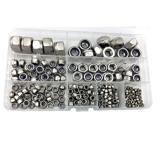 Kit Hvazi 205pcs Métricas M2.5 M3 M4 M5 M6 M8 M10 M12 Acero 