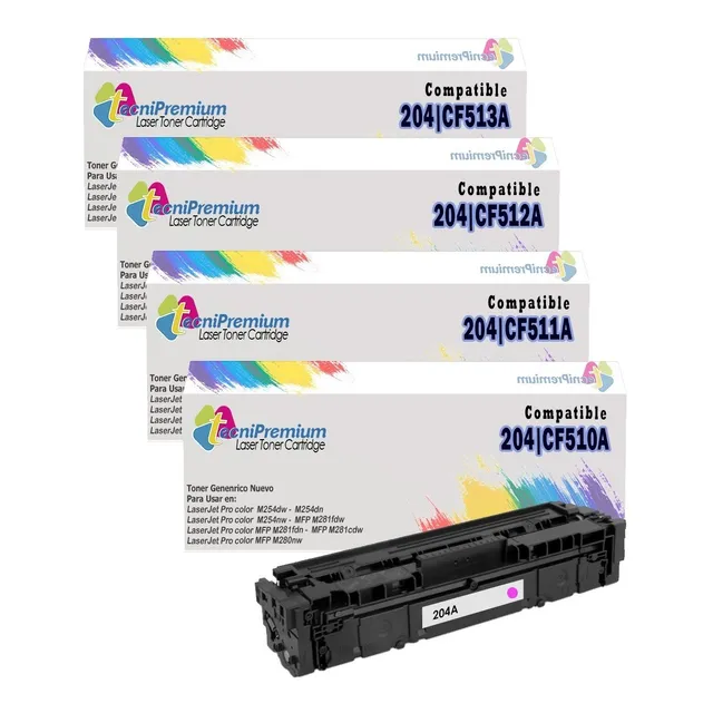 4 Toner Genérico 204a | Para Imp M154 Mfp 181fw M180nw M180n