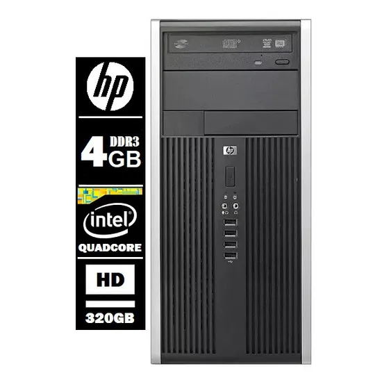 Computador Hp 6000 Quad Core Q6600 4gb Ddr3 Hd 320gb