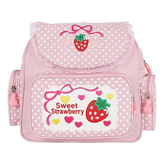 Gpp Mochila De Estudiante De Encaje Bordado Con Frutas De Fresa Gpp Mochila De Estudiante De Encaje Bordado Con Frutas De Fresa