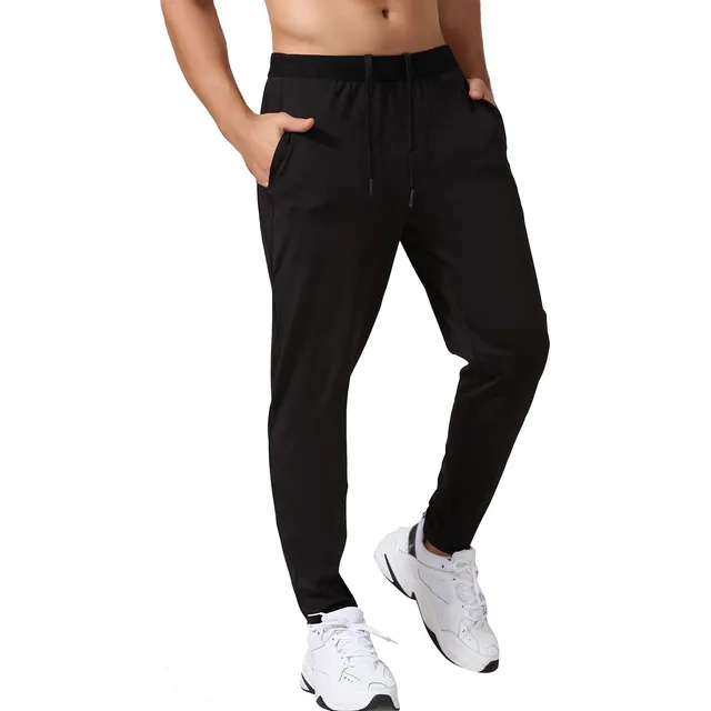 Calças De Corrida Masculinas Com Bolsos Laterais, Calças De