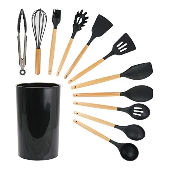 Set 11 De Cocina Antiadherentes De Silicona + Almacenamiento