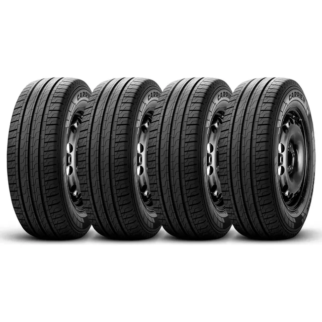 Kit 4 Pneus 215/65R16 Pirelli Carrier 109T Aro 16 Pneu de carga 8 lonas
