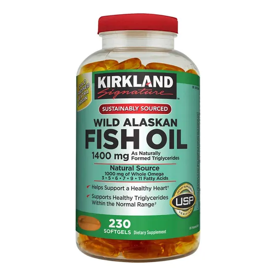 Aceite De Pescado 1400 Mg Wild Alaskan 230 Cápsulas Blandas 