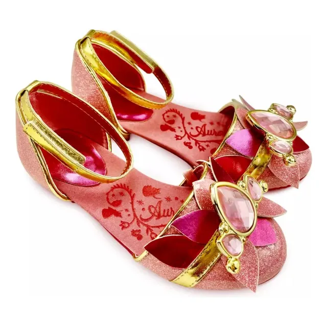 Zapatos Para Disfraz Aurora Bella Durmiente - Original De Disney
