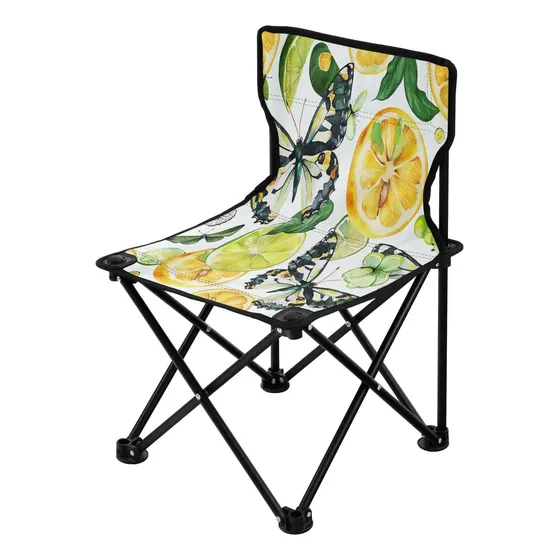 Sdmak Silla Plegable Para Acampar Diseño Limon Mariposa Al