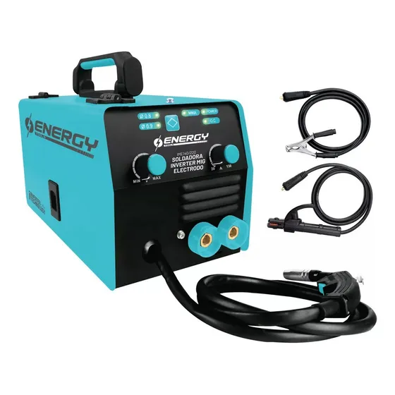 Soldadora Inverter Mig Mma Electrodo 140a Energy Ime140/220 Color Turquesa Frecuencia 50hz
