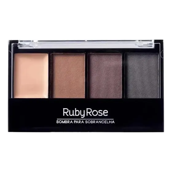 Trio De Sombra 3 tonalidades Para Sobrancelha Com Primer Ruby Rose Hb9354