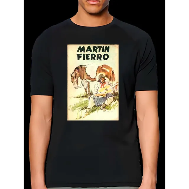 Remera Martin Fierro Portada Poster Unisex Algodón