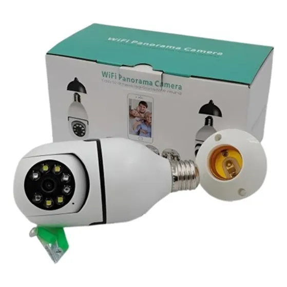 Camara De Seguridad Wifi  Inalámbrica Tipo Bombillo