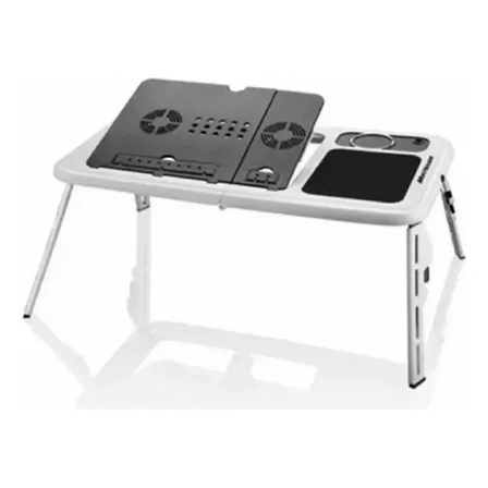 Base Portátil Para Notebook Mesa Notebook Cama Gamer Color Blanco