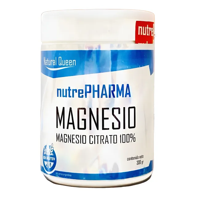 Suplemento Polvo Magnesio Citrato Puro Natural Queen 300g Np