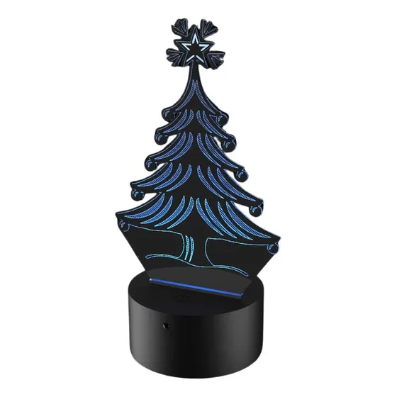 Luminária 3d - Árvore Natal Decoração 