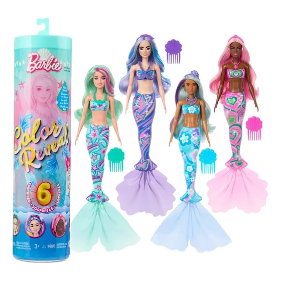Barbie Color Reveal Nuevas Series Revelación Con 7 Sorpresas
