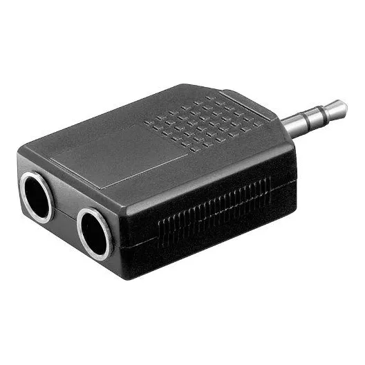 Adaptador De Audio  2x Hembra 6.35mm A 3.5mm Plug Macho