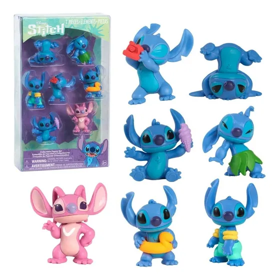 Stitch Set De 7 Figuras Muñecos C/ Angela Set De Colección