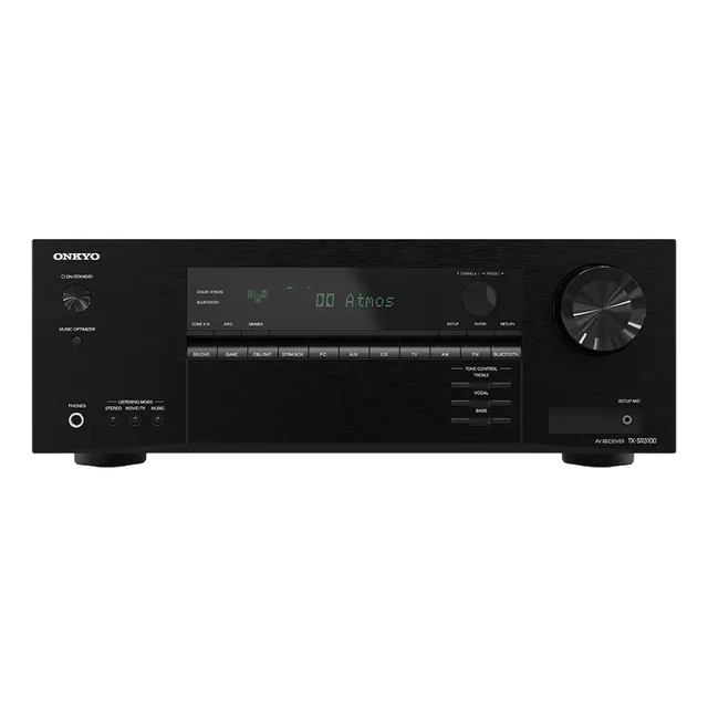 Receiver Onkyo Tx-sr3100 80w 5.2-canales Atmos Dts Bt Hdr10 Negro