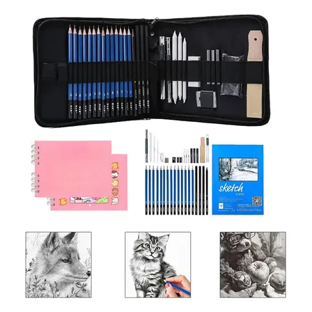 Kit 35 Para Desenho Técnico Profissional Esboço Lápis Arte