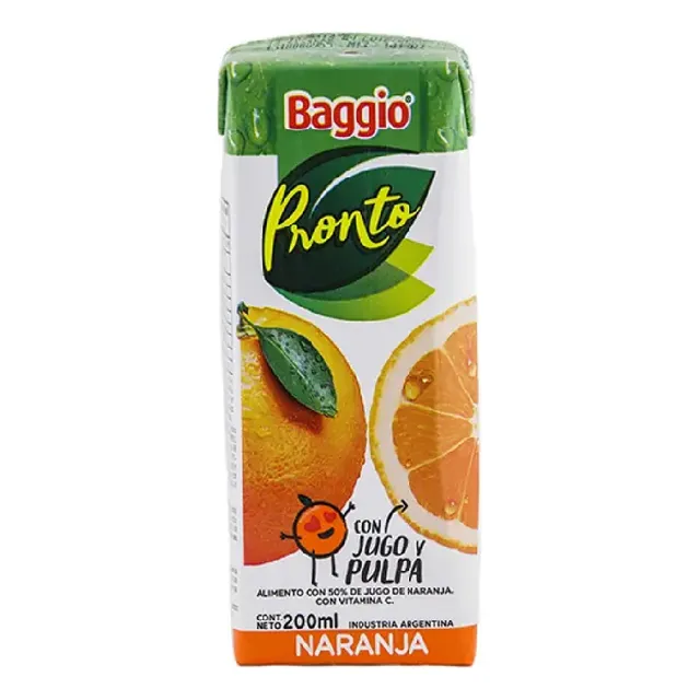 Jugo De Naranja Baggio 200 Ml
