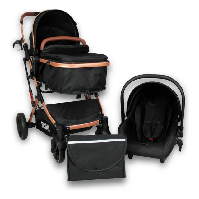 Carriola De Lujo Ultraligera Noni Is-999 H Negro Dorado