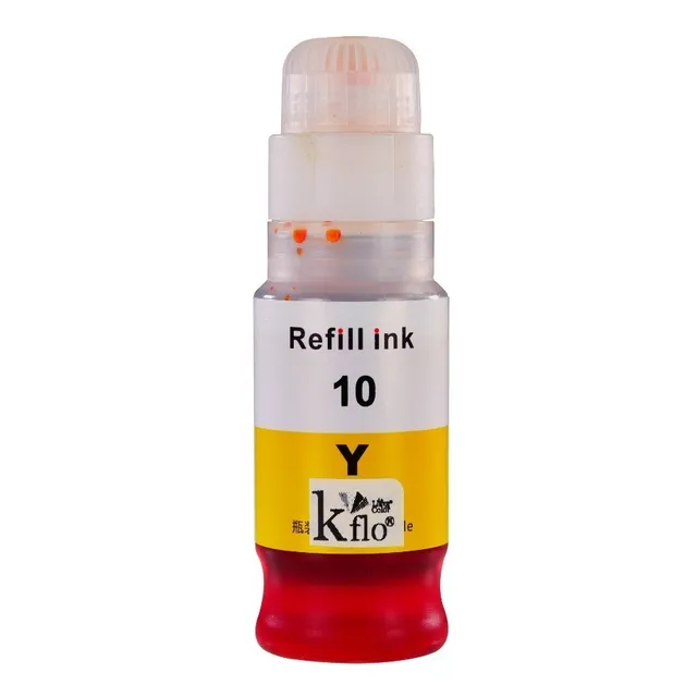 Tinta Para Impresora Kflo Kflo Compatible Con Gi 10 Color Amarillo De 70 Ml