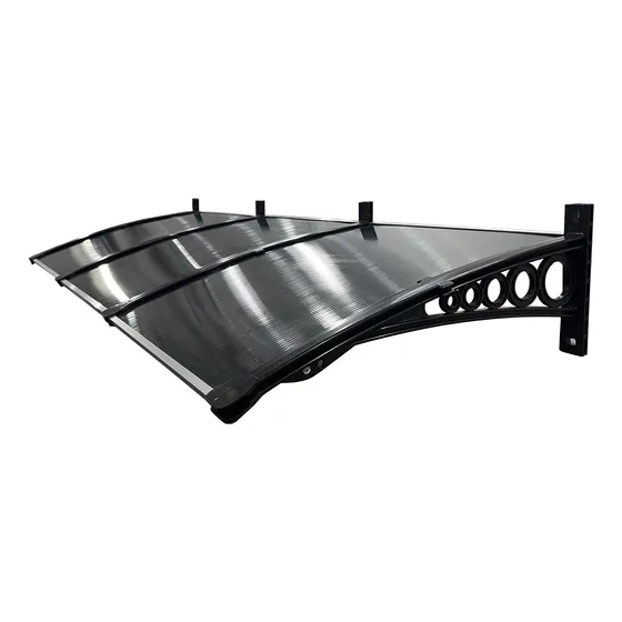 Toldo Em Policarbonato 4,60x0,50m - Cobertura 4mm P/ Janelas