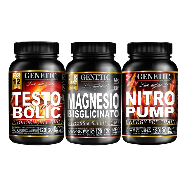 Anabol 3 Arginina Nitro Pump Testobolic Magnesio Genetic