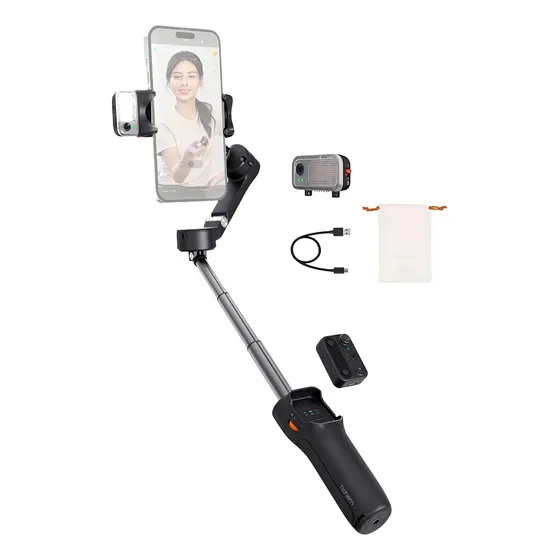 Estabilizador Hohem Isteady V3 Sensor I.a. + Controle Remoto Cor Preto