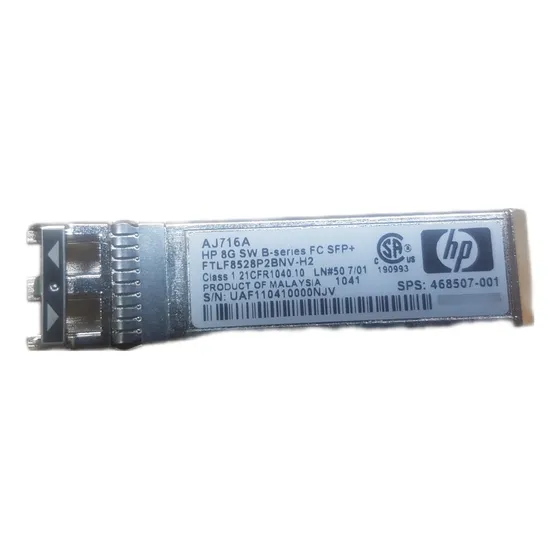 Modulo Transceiver Fibra Hp Sfp+ Hpe Aj716a De 8 Gb Mmf Lc