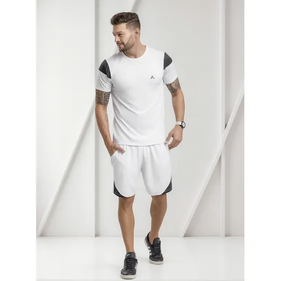 Bermuda Masculino Blanco Mp 1346
