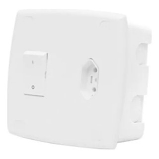 Caixa Com 1 Interruptor 25a + Tomada 20a Embutir - Ilumi Caixa Com 1 Interruptor 25a + Tomada 20a Embutir - Ilumi