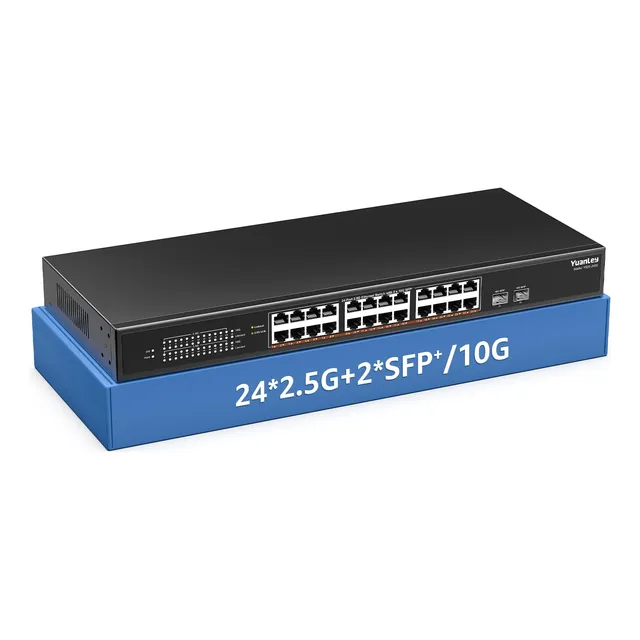 Conmutador Ethernet Yuanley 2,5 Gbe 26 Puertos 24 X 2,5 Gb B