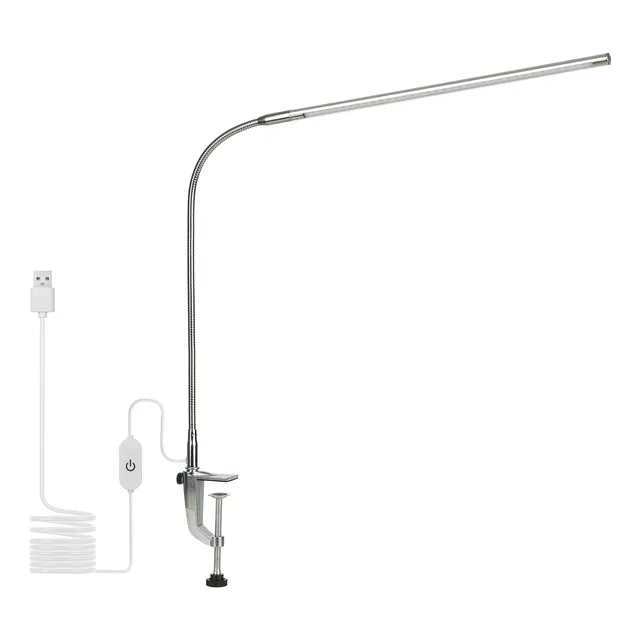 Lámpara De Escritorio Usb Con Clip, Iluminación Blanca, Cont