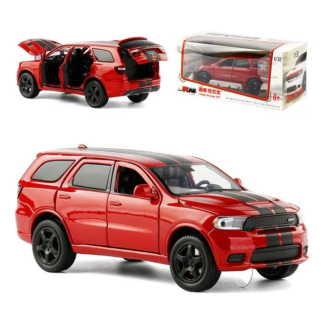 New Dodge Durango Srt Miniatura Metal Autos Con Luz Y Sonido