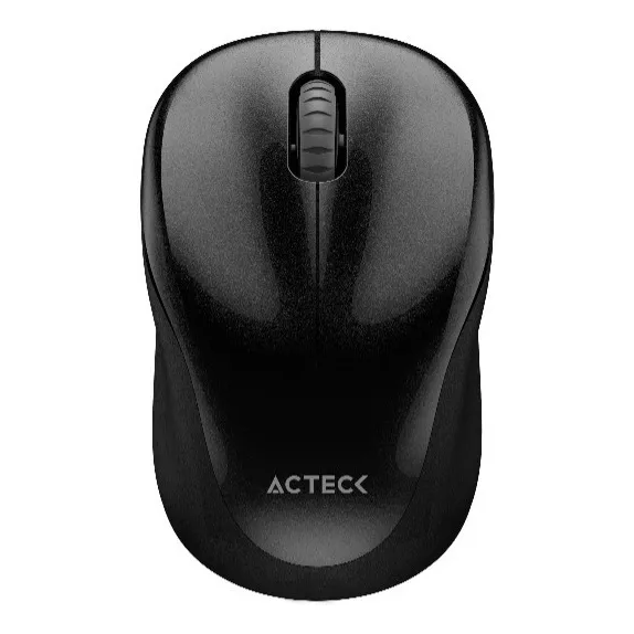 Mouse Acteck Mi480 1600dpi 2 Botones Inalambrico Usb Negro