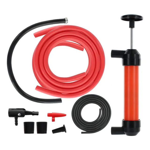 Kit Bomba Manguera Manual De Transegar Liquidos Multiuso
