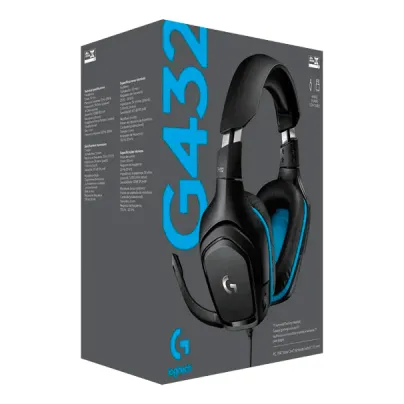 Audifonos Gaming Logitech G432 Cableado Over-ear