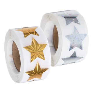 2 Rollos De Pegatinas Con Forma De Estrella En Miniatura Con 2 Rollos De Pegatinas Con Forma De Estrella En Miniatura Con