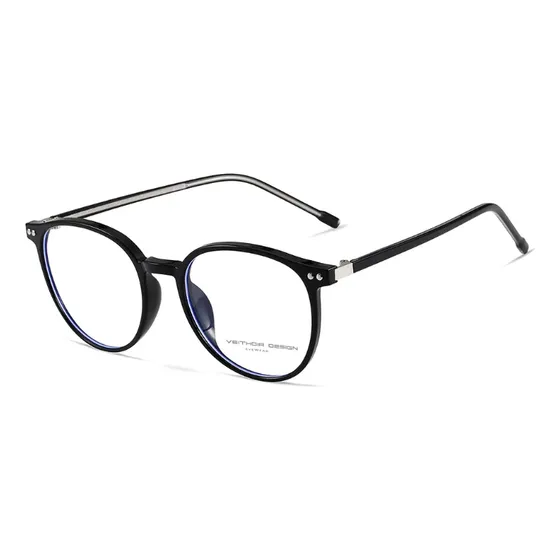 Lentes Descanso Veithdia Negro V725 Gamer, Pc, Tv - Filtro Luz Azul 100% - Uv400