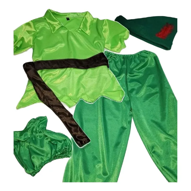Disfraz De Peter Pan Para Niños Con Gorro Y Faja