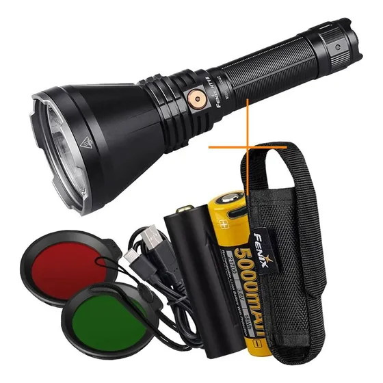 Linterna De Mano Fenix Ht18 1500 L De Mano Rojo Verde 925m