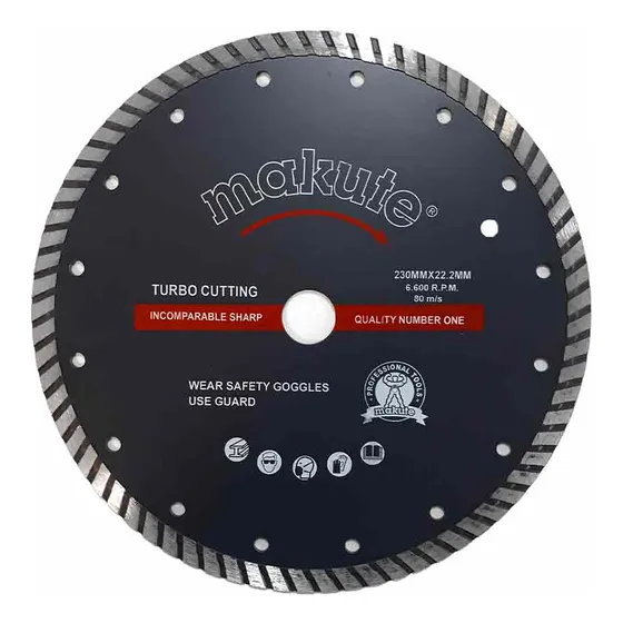 Disco Diamantado Continuo (turbo)  230mm X2 - Makute