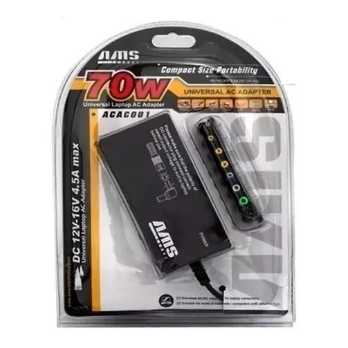 Cargador Universal Original Ams Laptop Hp Acer Lenovo Mdj