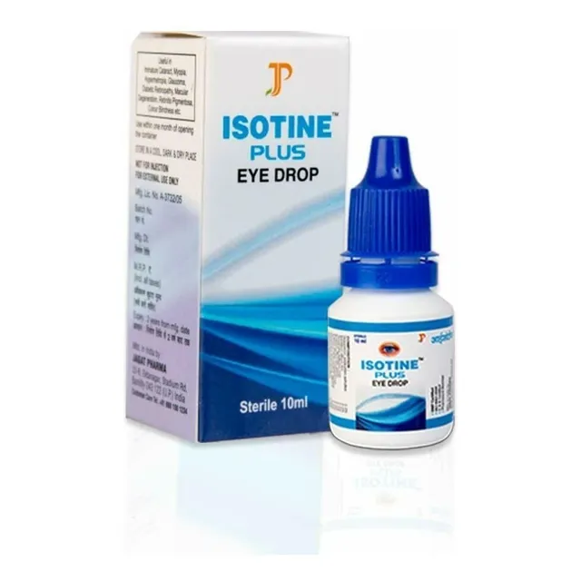Isotine Plus Eye Drop Gotas Cuidado De Los Ojos Importado