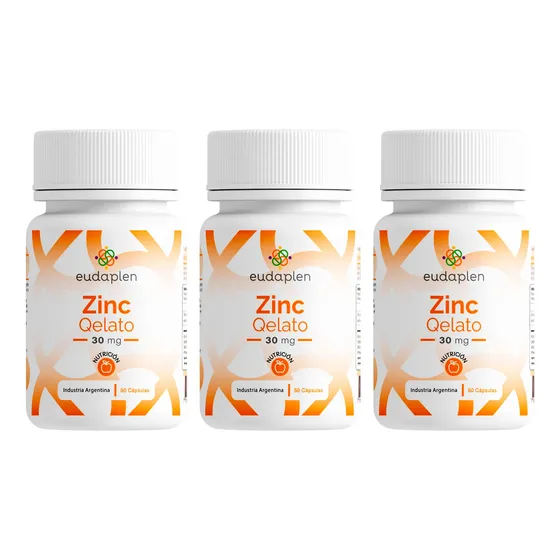 Eudaplen X3 Zinc Qelato 30mg Sistema Cognitivo Nervioso 50c