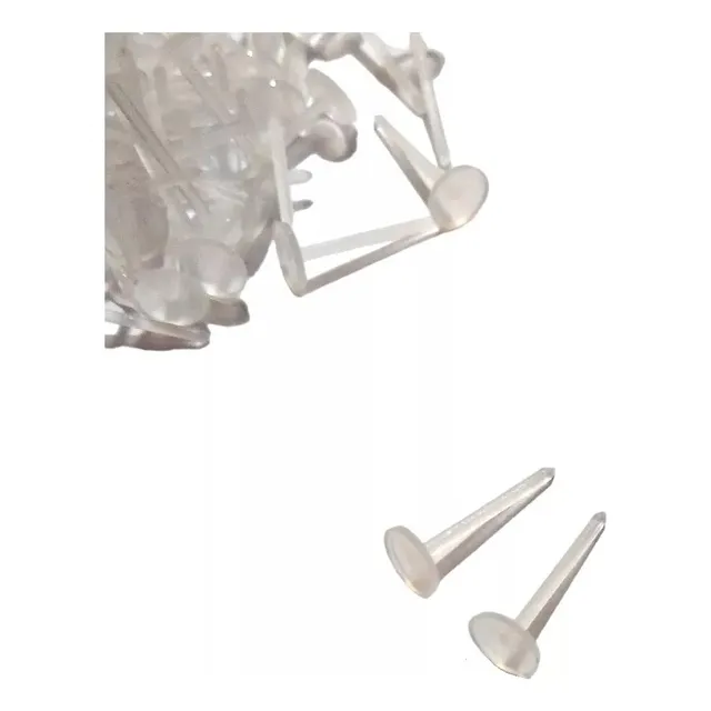 100 Bases Plana Pasante 5 Mm De Plástico Para Armar Aros