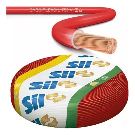 Cabo Vermelho Sil 16mm 750v 20 Metros Fio 100% Original