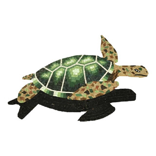 Mosaico Veneciano Tortuga Con Sombra Para Alberca 1.00 Mt. Mosaico Veneciano Tortuga Con Sombra Para Alberca 1.00 Mt.
