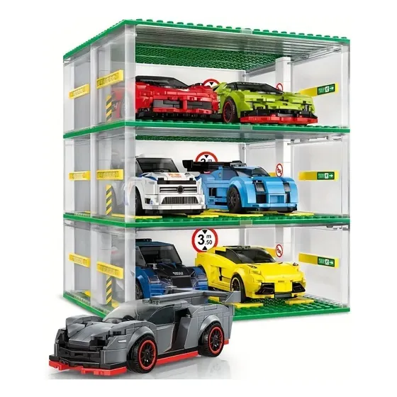 Garagem Sembo Blocosde Montar (serve Lego Speed Champions)